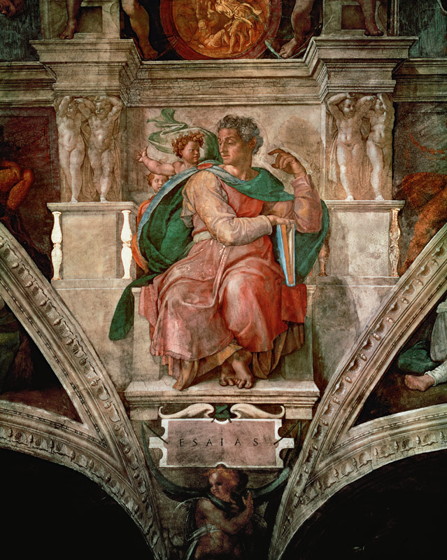 Sistine Chapel Ceiling: The Prophet Isaiah od Michelangelo (Buonarroti)