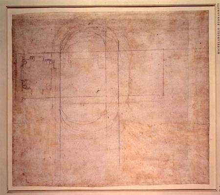 Architectural Drawing od Michelangelo (Buonarroti)