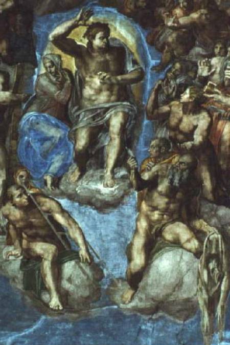 Christ, detail from 'The Last Judgement', in the Sistine Chapel od Michelangelo (Buonarroti)