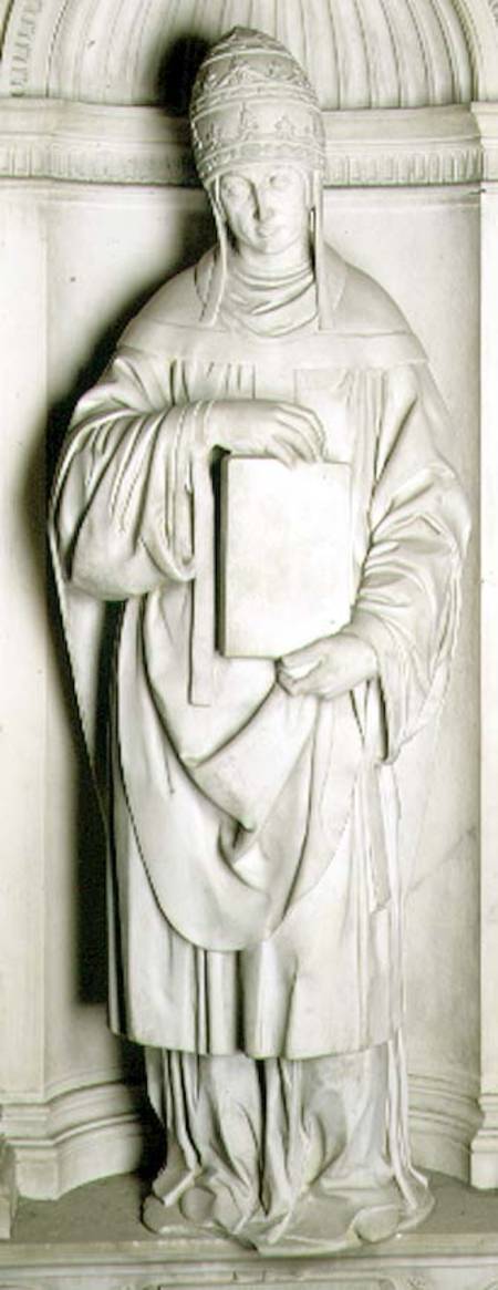 St. Gregory (c.540-604) from the Piccolomini altar od Michelangelo (Buonarroti)