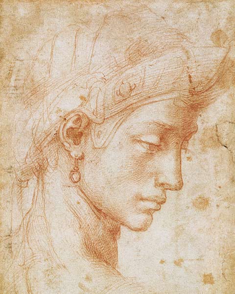 Ideal face od Michelangelo (Buonarroti)