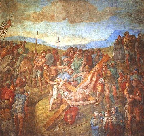 Crucifixion Petri od Michelangelo (Buonarroti)