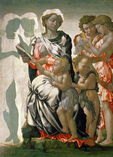Madonna and Child with St. John, c.1495 od Michelangelo (Buonarroti)