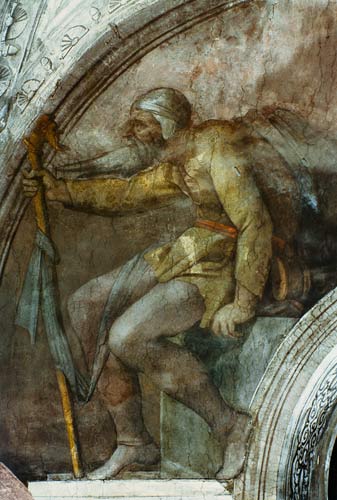 Sistine Chapel Ceiling: One of the Ancestors of God od Michelangelo (Buonarroti)