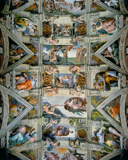 Sistine Chapel ceiling and lunettes