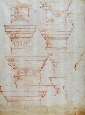 W.18v Study of column capitals