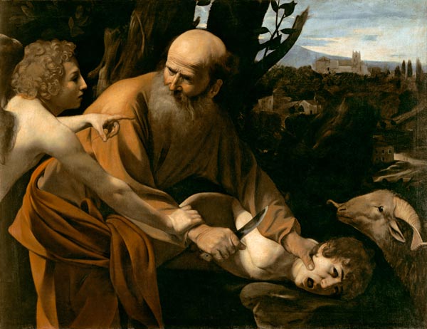 le sacrifice d'isaac od Michelangelo Caravaggio
