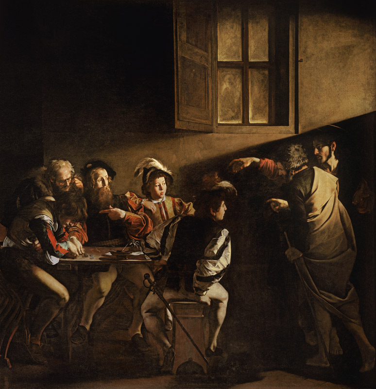 The Calling of Saint Matthew od Michelangelo Caravaggio