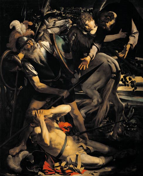Caravaggio /Conversion of Paul,1st Vers. od Michelangelo Caravaggio