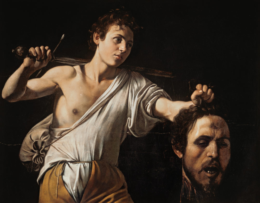David with the Head of Goliath 1595 od Michelangelo Caravaggio