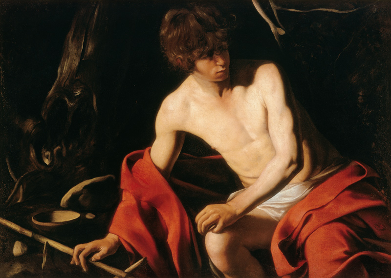 Caravaggio / John the Baptist / c.1603 od Michelangelo Caravaggio