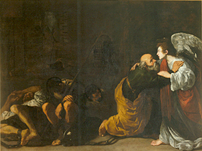 Die Befreiung des Hl. Petrus. od Michelangelo Caravaggio