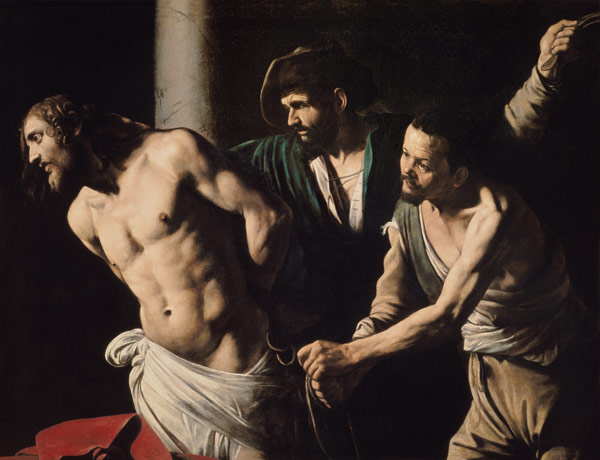 Christ at the scourge column od Michelangelo Caravaggio