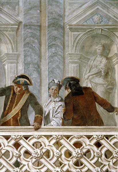 Group of three notaries od Michelangelo Morlaiter