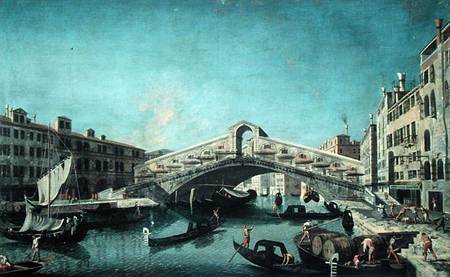 The Rialto Bridge, Venice od Michele Marieschi