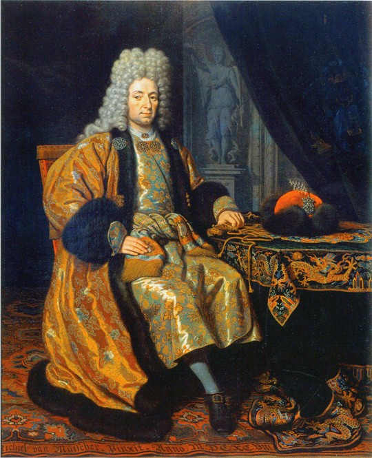 Portrait of François Lefort (1656-1699) od Michiel van Musscher