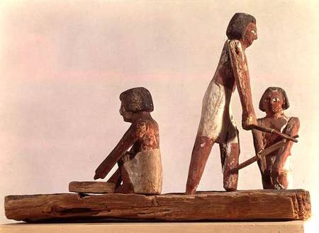 Model of Egyptian brickmakers Kingdom, from Beni Hasan od Middle Kingdom Egyptian