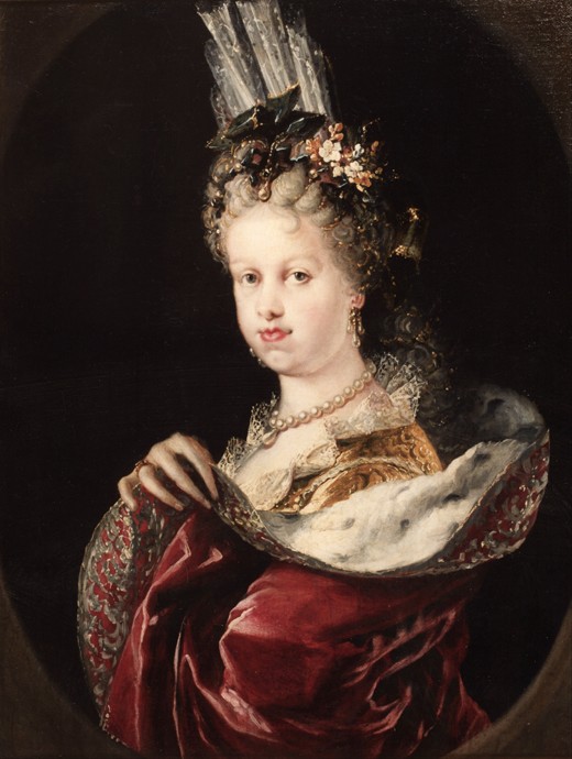 Portrait of Queen Maria Luisa of Savoy od Miguel Jacinto Melendez