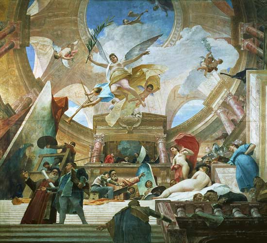 Apotheosis of the Renaissance  (for study see 70757) od Mihály Munkácsy