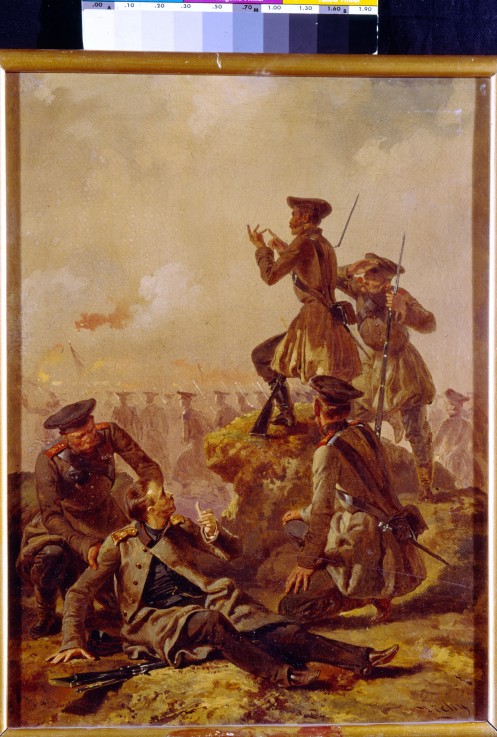 A scene from the Crimean War (1853-1856) od Mihaly von Zichy