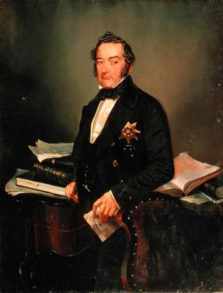 Portrait of Senator Ivan Tolstoy (1792-1854) od Mihaly von Zichy