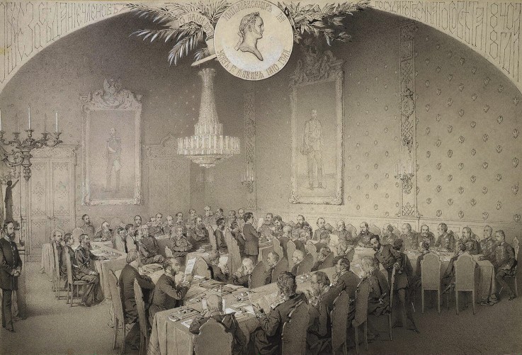 Session of the State Council in 1884 od Mihaly von Zichy