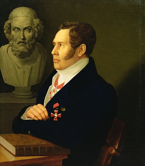 Portrait of Nikolay Gnedich od Mikhail Prokopyevich Vishnevitsky