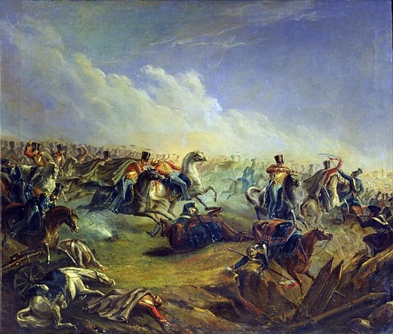 The Guard hussars attacking near Warsaw on August 26th, 1831 od Mikhail Yuryevich Lermontov