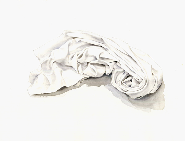 Curled-up Sheet, 2004 (w/c on paper)  od Miles  Thistlethwaite