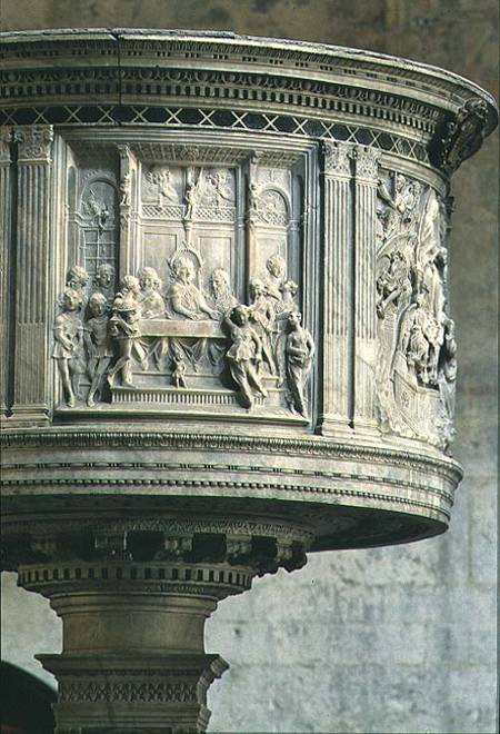 Pulpit depicting The Feast of Herod od Mino da Fiesole  and Antonio Rossellino