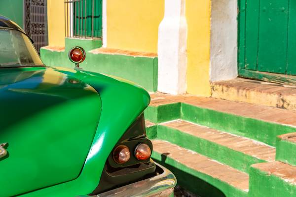 Green Oldtimer in Trinidad, Cuba, Kuba od Miro May