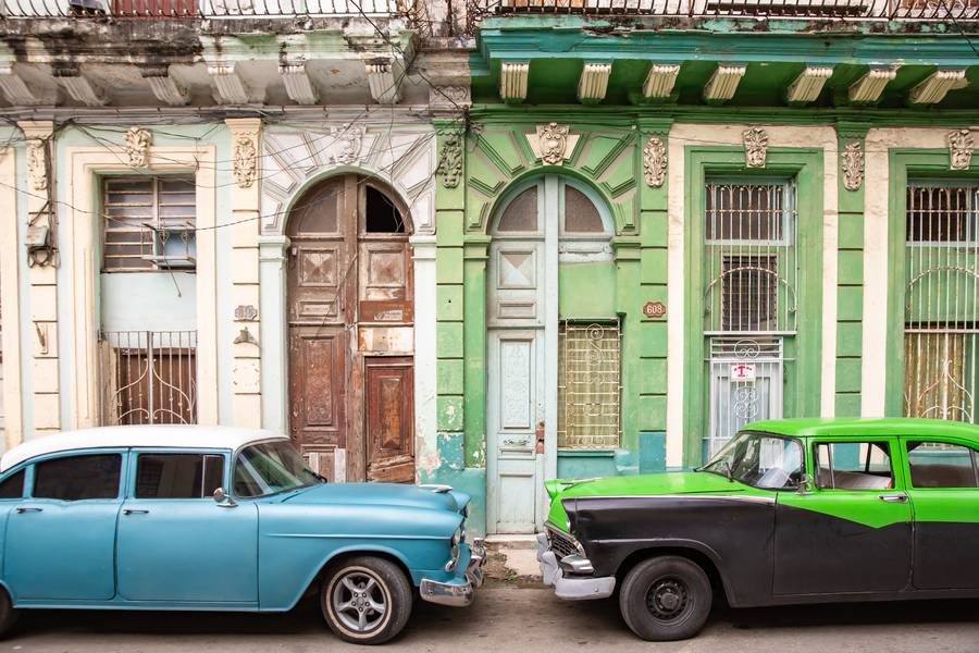 Oldtimer in Havanna, Kuba od Miro May