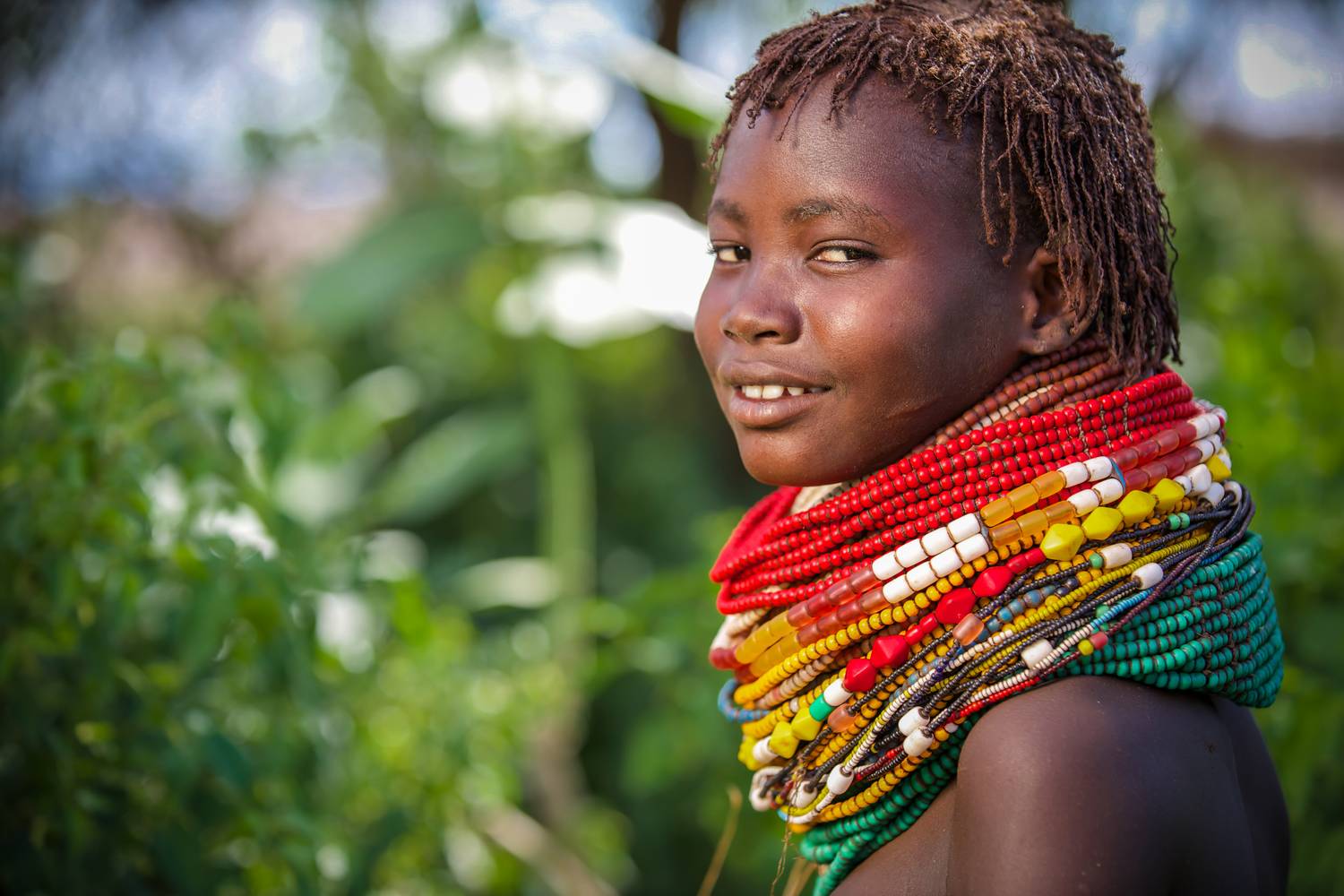 Portrait einer Frau aus Äthiopien, Afrika. od Miro May