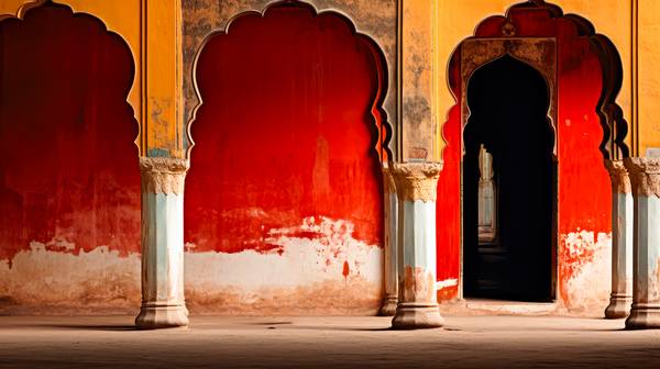 Tempel in Indien. Architektur und Farben  od Miro May