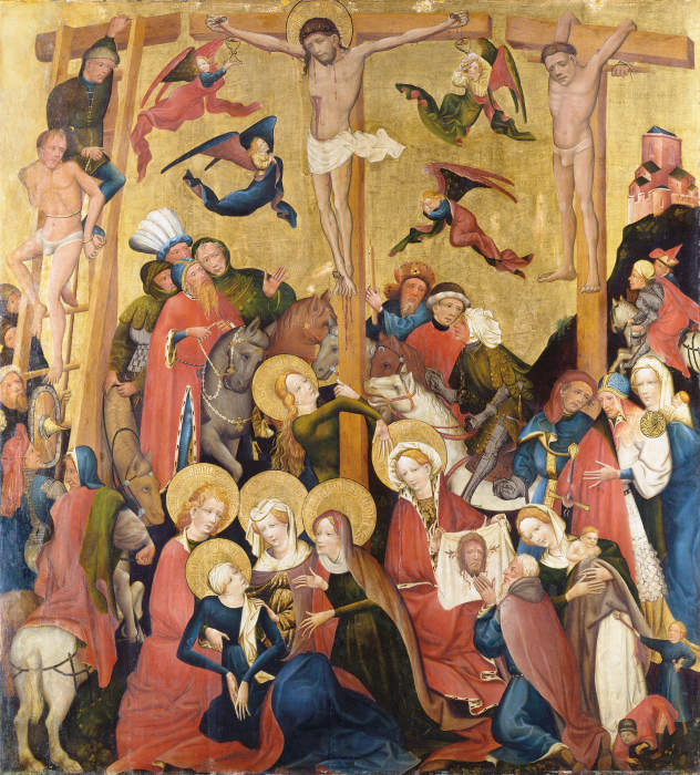 The Crucifixion od Mittelrheinischer Meister um 1420