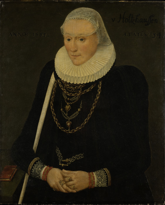 Portrait of Margaretha Völker, née Holzhausen od Mittelrheinischer Meister von 1588