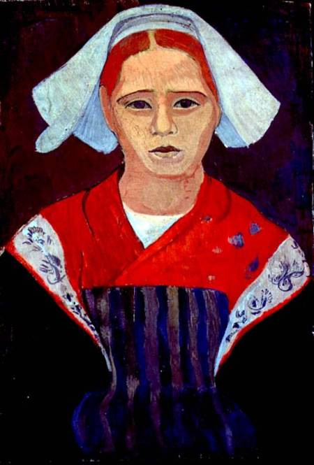 Young Breton Girl od Mogens Franscesco Hendrik Ballin