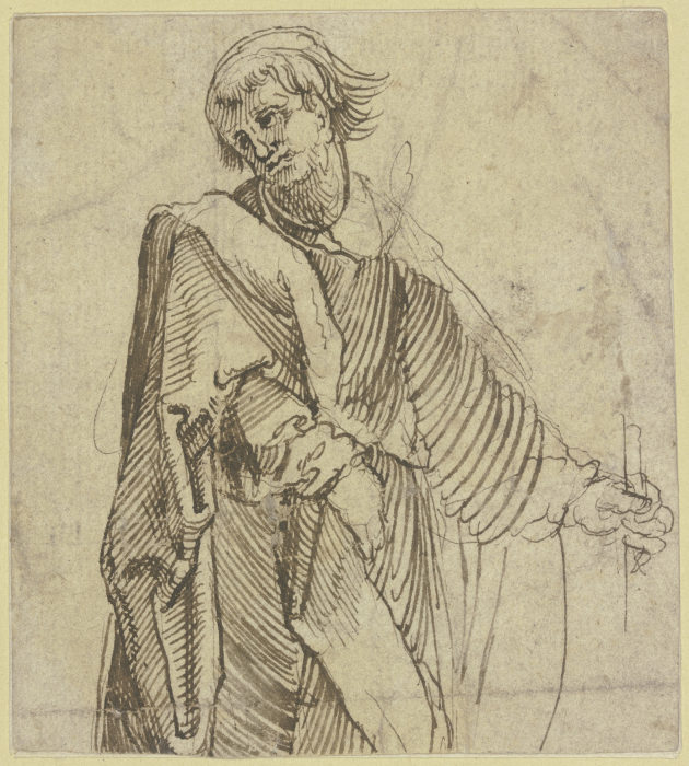 Wandernder Pilger oder Apostel, Halbfigur od Monogrammist H K