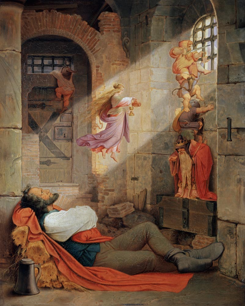 The dream of the prisoner od Moritz von Schwind