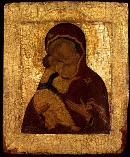 Icon of the Virgin of Vladimir od Moscow school