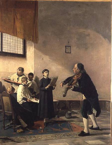 The Singing Lesson od Mose Bianchi