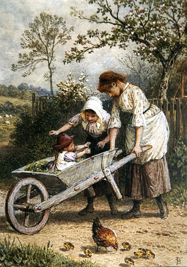 The Wheelbarrow od Myles Birket Foster
