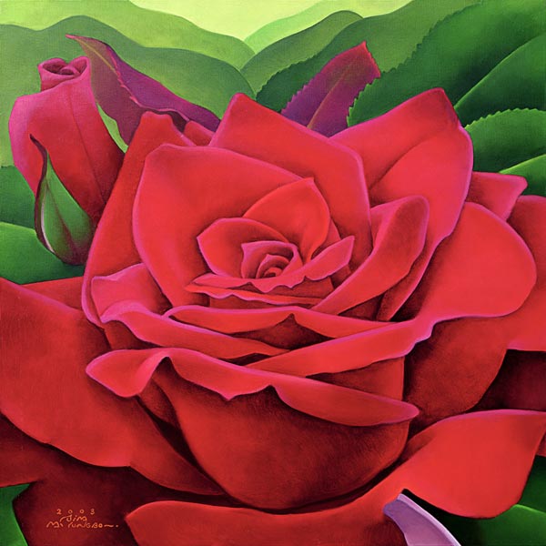 The Rose, 2003 (oil on canvas)  od Myung-Bo  Sim