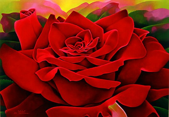 A Great Rose, 2004 (oil on canvas)  od Myung-Bo  Sim