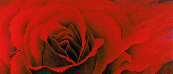 The Rose, in the Festival of Light, 1995 (acrylic on canvas)  od Myung-Bo  Sim