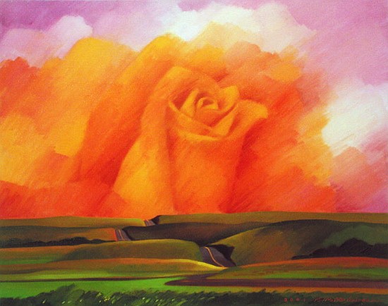 The Rose, 2001 (oil on canvas)  od Myung-Bo  Sim