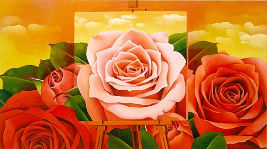 The Rose, 2004 (oil on canvas)  od Myung-Bo  Sim
