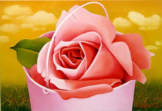 The Rose Bucket, 2004 (oil on canvas)  od Myung-Bo  Sim