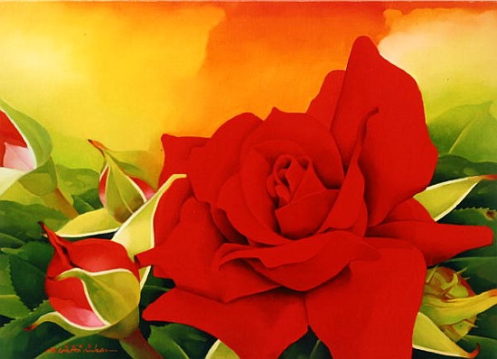 The Roses, 2003 (oil on canvas)  od Myung-Bo  Sim