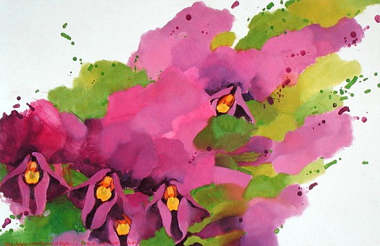 Violets, 1995 (acrylic on canvas)  od Myung-Bo  Sim